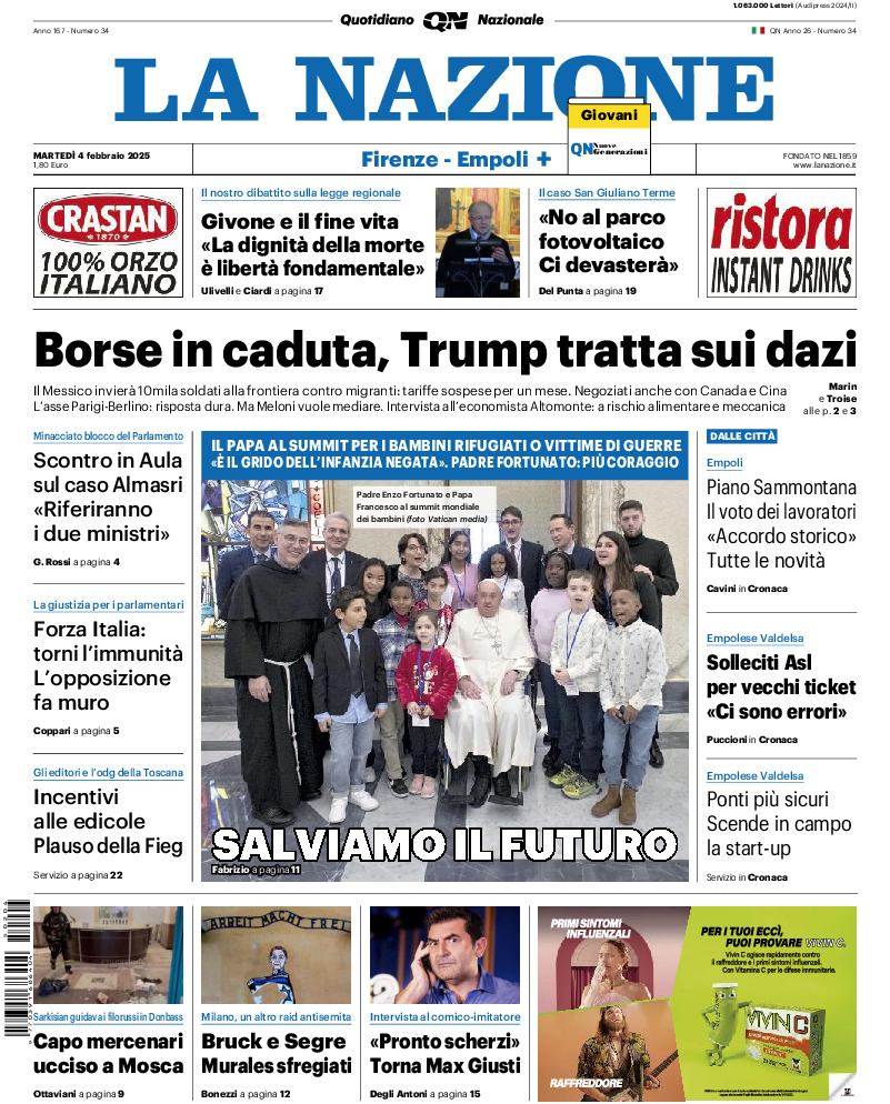 Prima-pagina-la nazione-edizione-di-oggi-20250204